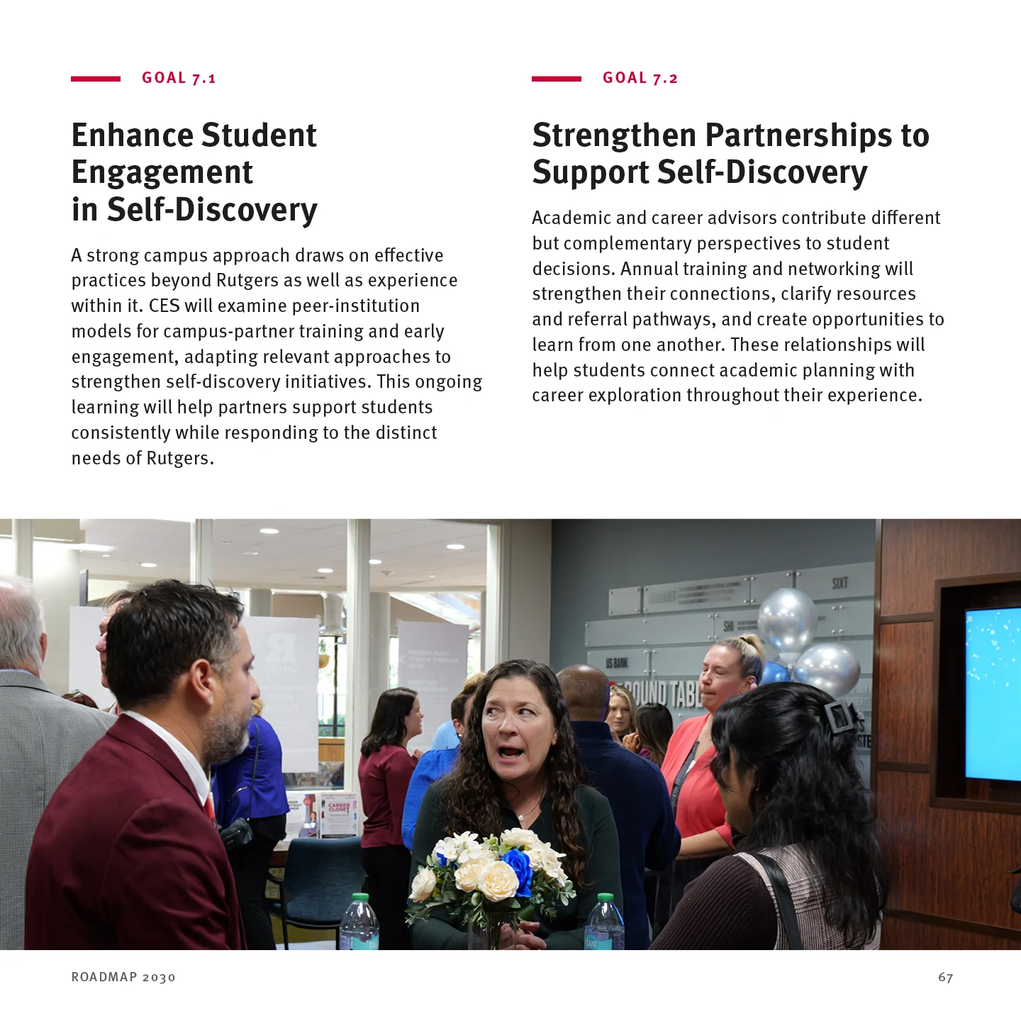 Page 67: Goal 7.1 — Enhance Student Engagement in Self-Discovery