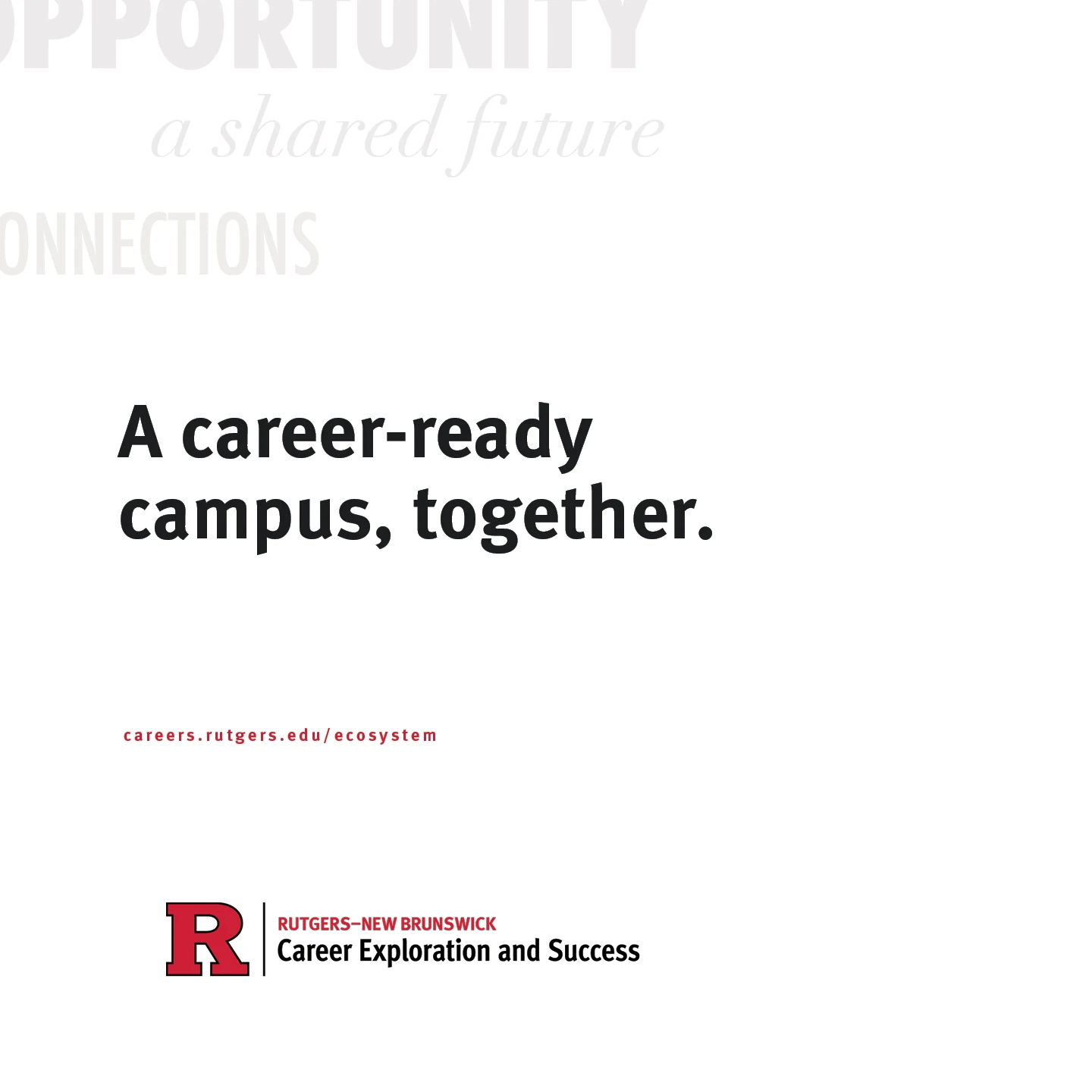 Back cover: A career-ready campus, together.
